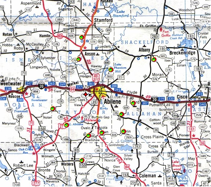 Abilene Map Image